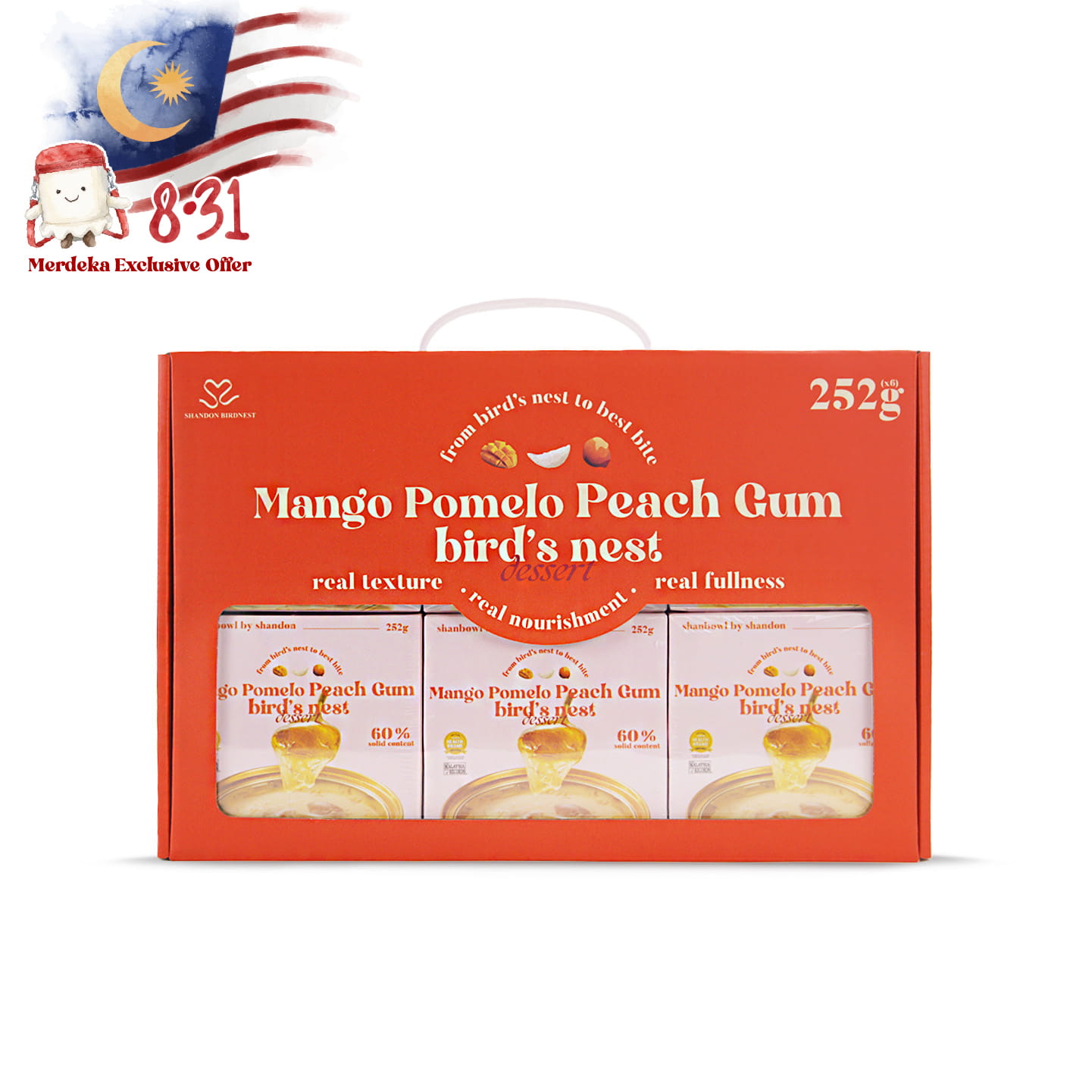 Mango Pomelo Peach Gum with Bird’s Nest (6 bowls)