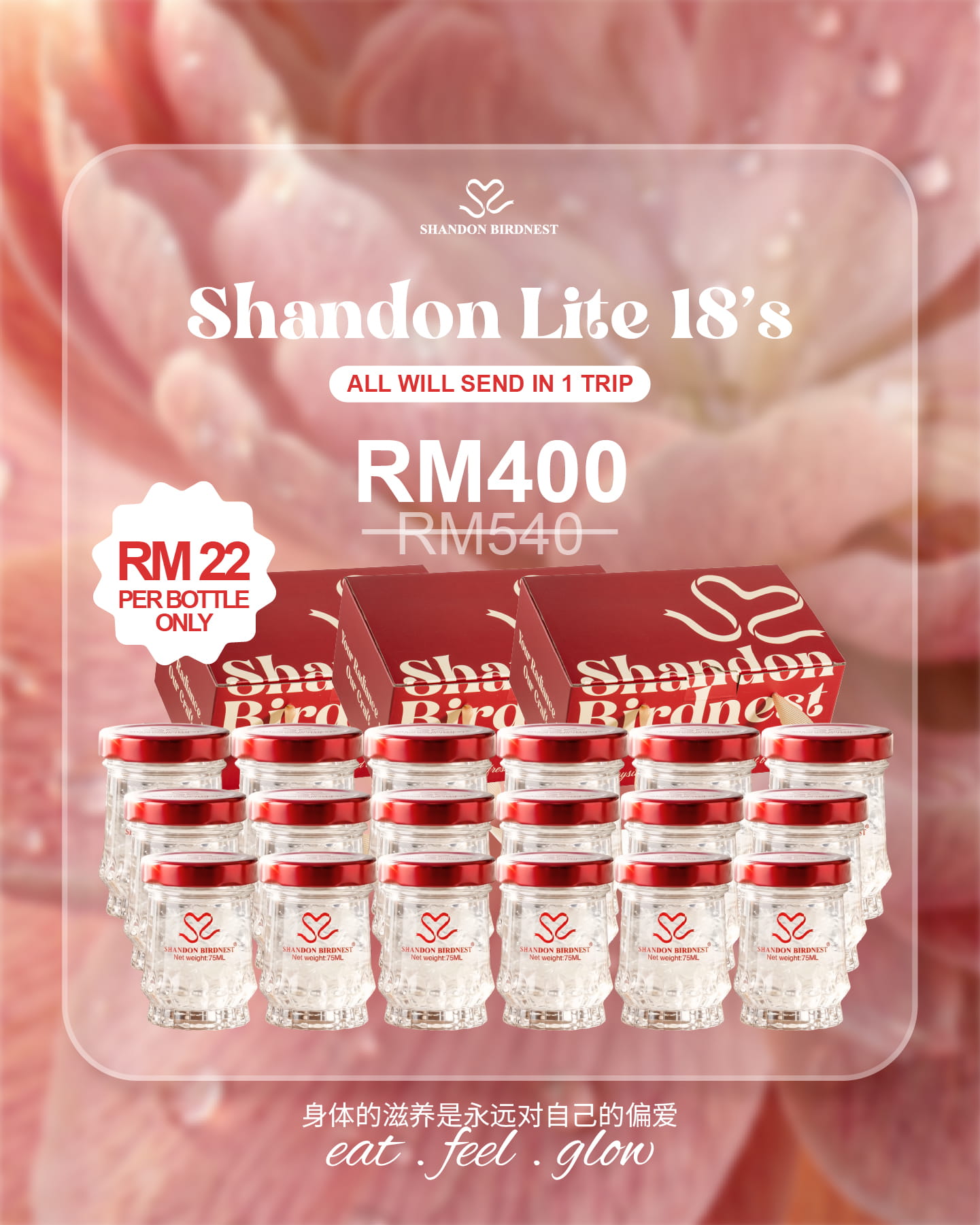 Shandon Lite 18 bottles